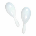 7" White Maracas